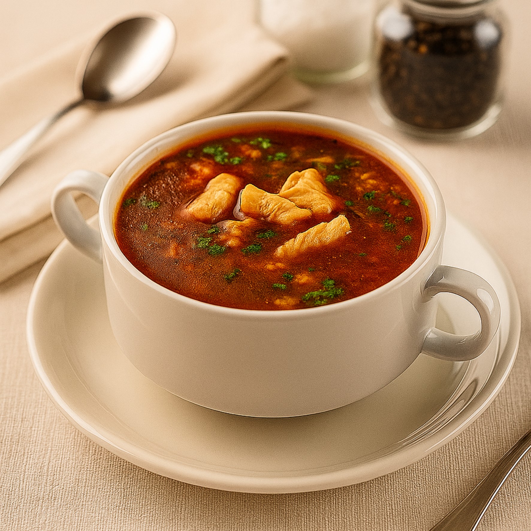 Hot and Sour Chicken Soup