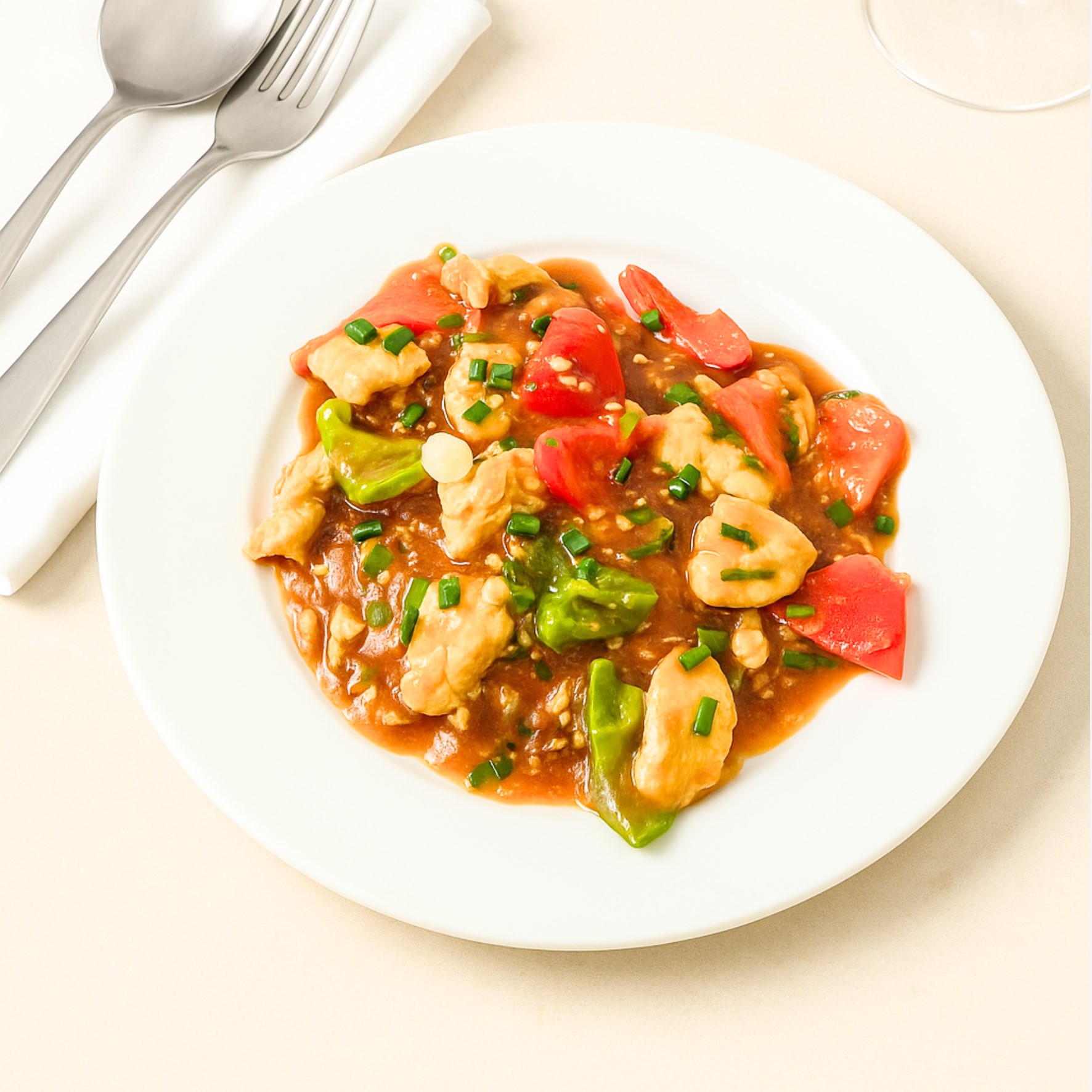 Chicken Pan Fried Noodles